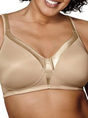 #1613 Playtex Full Figure 18 Hour Sleek & Smooth Wireless Bra 4803, - Nude
